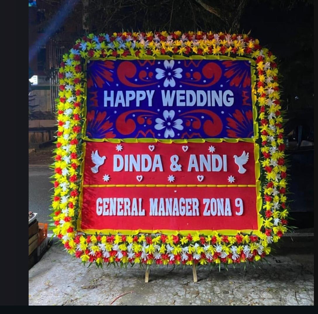 Papan Bunga Full Premium Raisyah Florist Pontianak