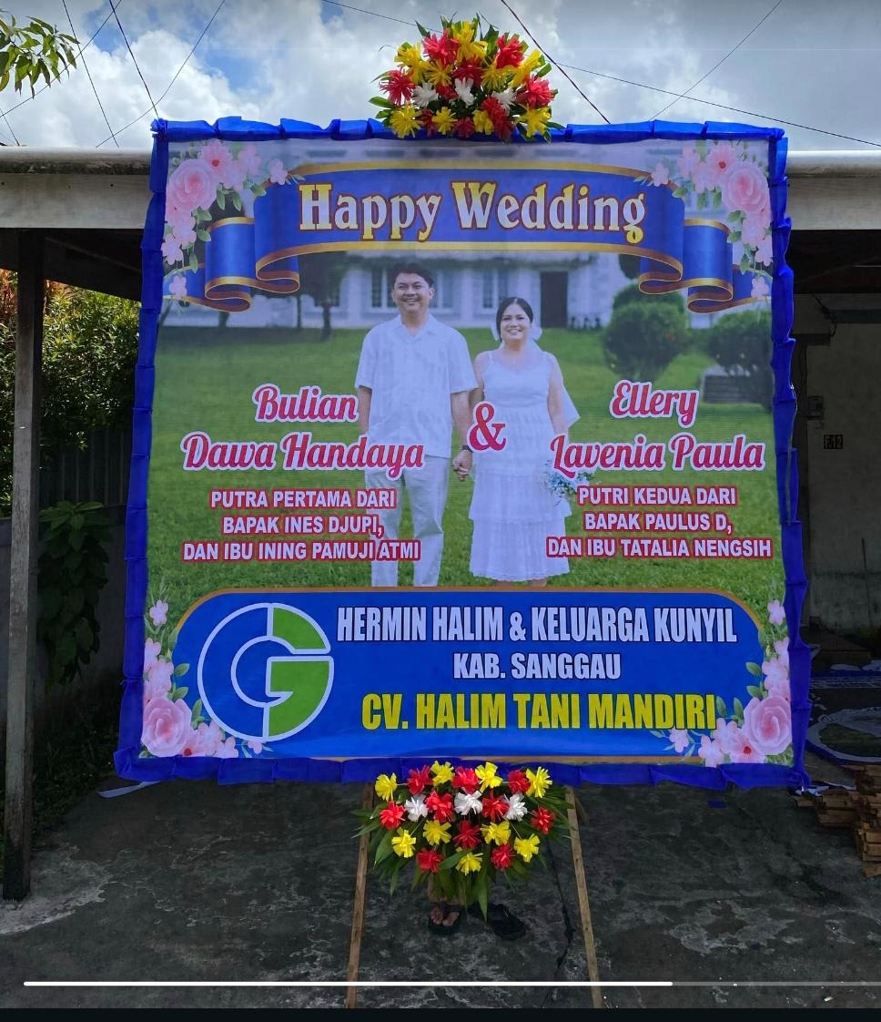 Papan Bunga Printing Custom Raisyah Florist